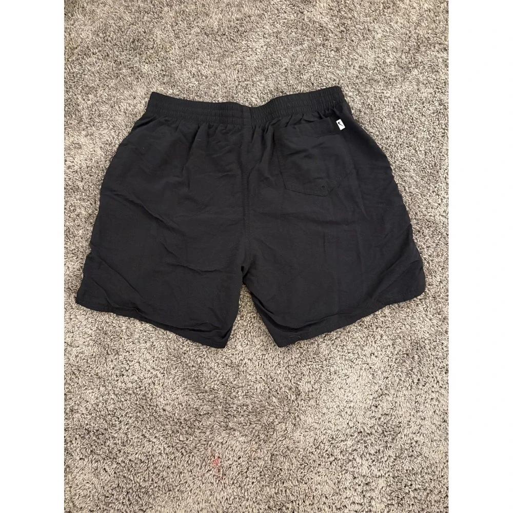 Nike Mens Black Swim Trunks Mesh Lined Board Shorts Size Large NESSB448